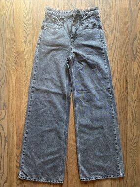 Isabel Marant Lemony Washed Black Straight Leg Jeans